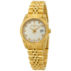 Home mathey tissot mathey iii quartz crystal white dial ladies watch d810pi