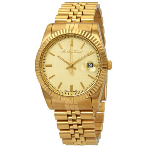 Витрина mathey tissot mathey iii quartz gold dial men's watch h810pdi