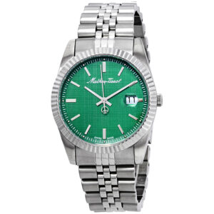Витрина mathey tissot mathey iii quartz green dial men's watch h810av
