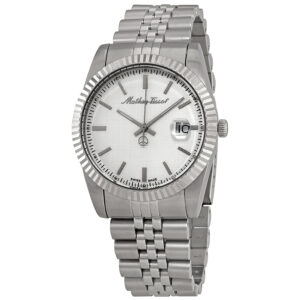 Витрина mathey tissot mathey iii quartz silver dial men's watch h810ai