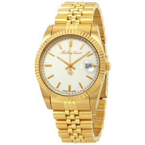 Home mathey tissot mathey iii quartz white dial men's watch h810pi