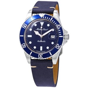 Витрина mathey tissot mathey vintage automatic blue dial men's watch h9010atlbu