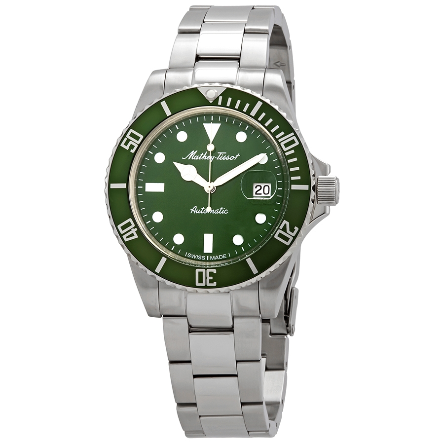 mathey tissot mathey vintage automatic green "hulk" dial men's watch h9010atv mathey tissot mathey vintage automatic green "hulk" dial men's watch h9010atv
