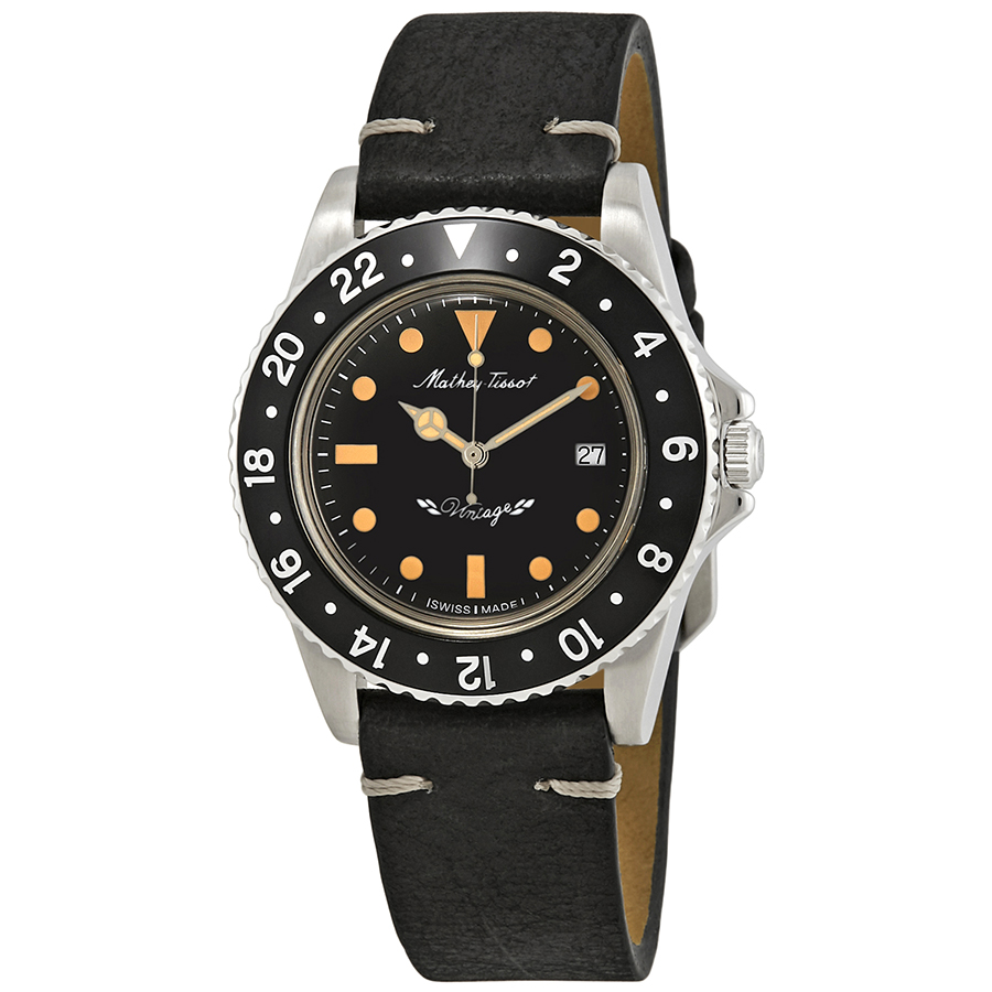 mathey tissot mathey vintage quartz black dial men's watch h900aln mathey tissot mathey vintage quartz black dial men's watch h900aln