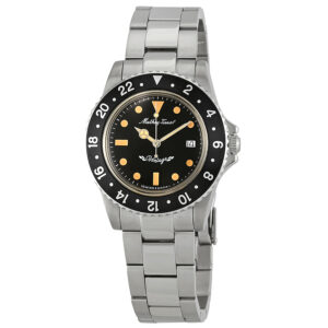 Home mathey tissot mathey vintage quartz black dial men's watch h900an