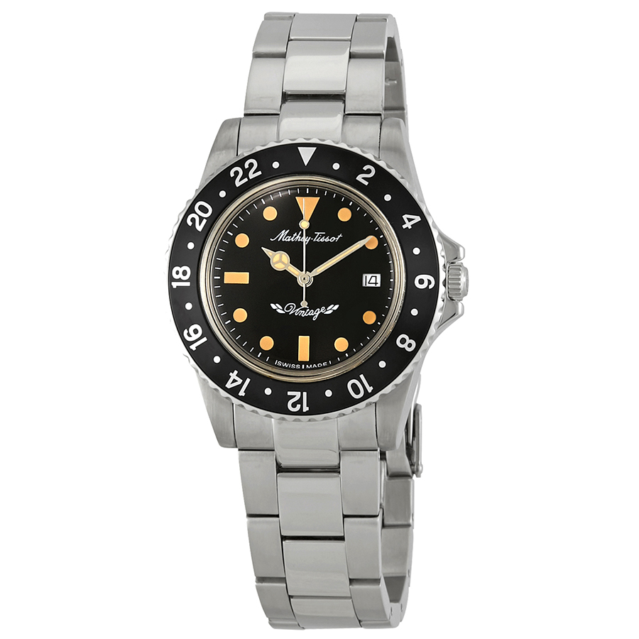 mathey tissot mathey vintage quartz black dial men's watch h900an mathey tissot mathey vintage quartz black dial men's watch h900an