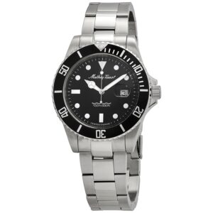 mathey tissot mathey vintage quartz black dial men's watch h9010an