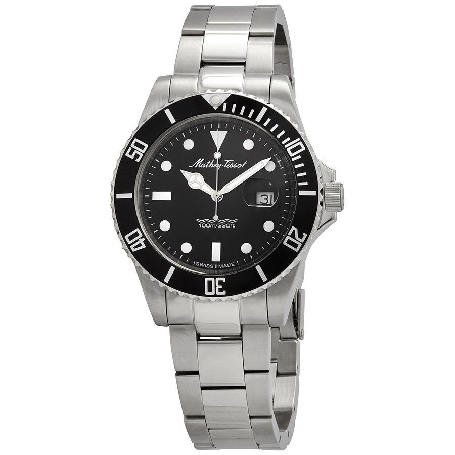 mathey tissot mathey vintage quartz black dial men's watch h9010an mathey tissot mathey vintage quartz black dial men's watch h9010an