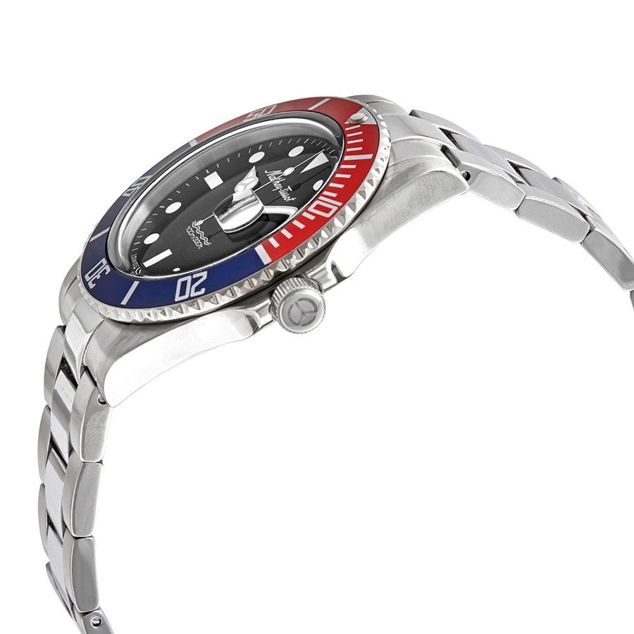 mathey tissot mathey vintage quartz black dial pepsi bezel men's watch h9010ar mathey tissot mathey vintage quartz black dial pepsi bezel men's watch h9010ar