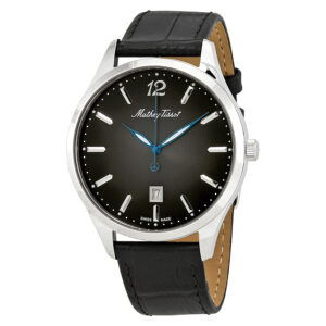 mathey tissot urban black dial men's watch h411an