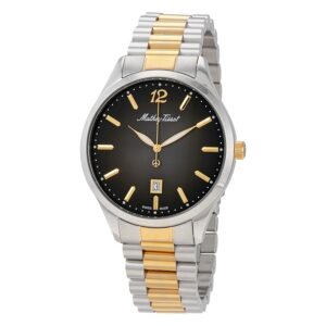 Витрина mathey tissot urban quartz black dial two tone men's watch h411mbn