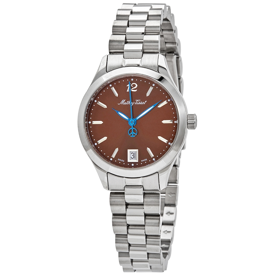 mathey tissot urban quartz brown dial ladies watch d411mam mathey tissot urban quartz brown dial ladies watch d411mam