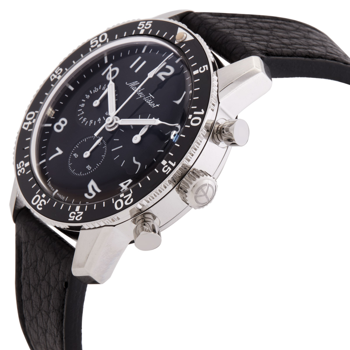 mathey tissot 1968 chronograph automatic black dial men's watch type1968n mathey tissot 1968 chronograph automatic black dial men's watch type1968n