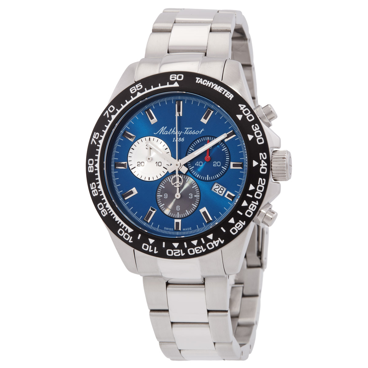 mathey tissot chrono ii chronograph quartz blue dial men's watch h938chabu mathey tissot chrono ii chronograph quartz blue dial men's watch h938chabu