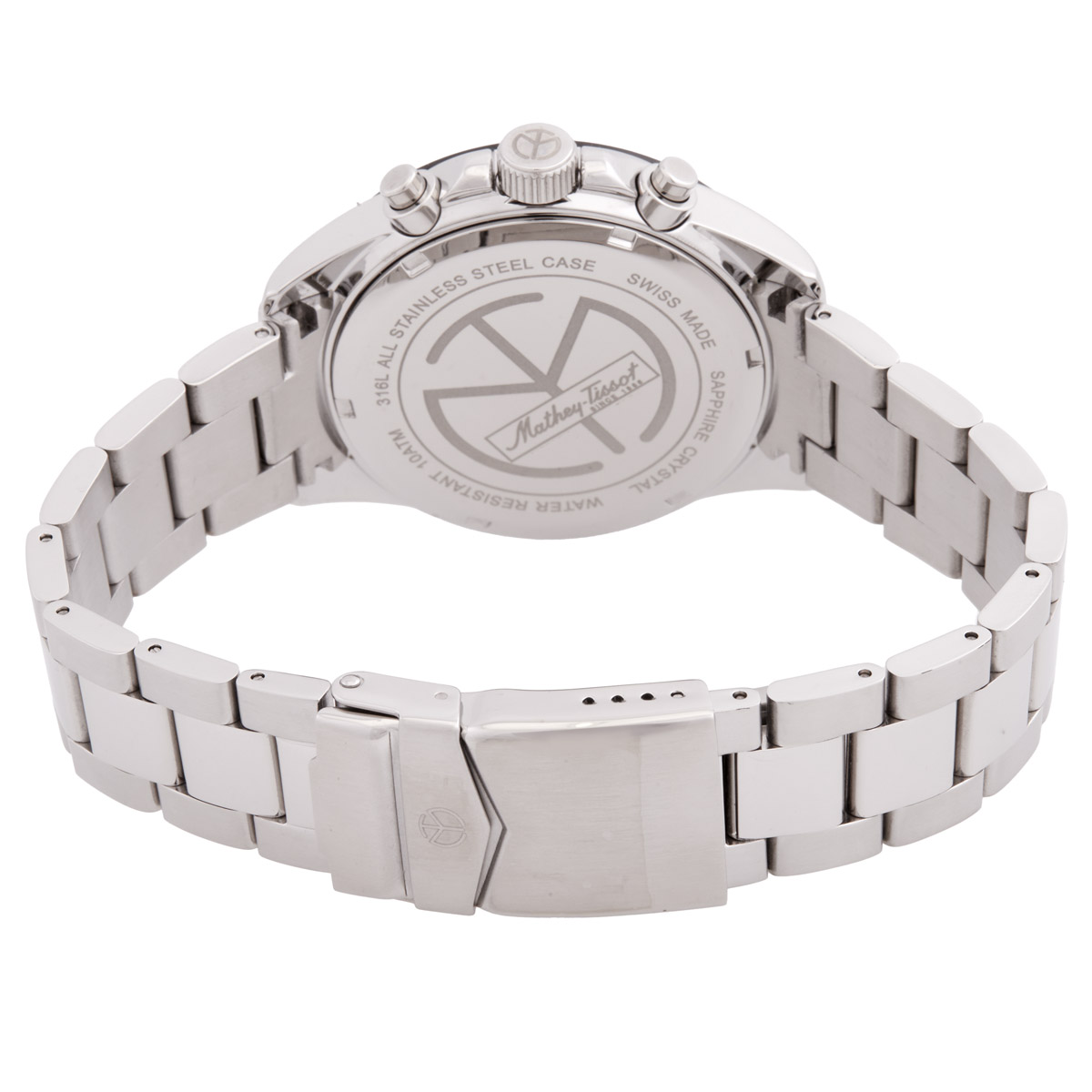 mathey tissot chrono ii chronograph quartz white dial men's watch h938chas mathey tissot chrono ii chronograph quartz white dial men's watch h938chas