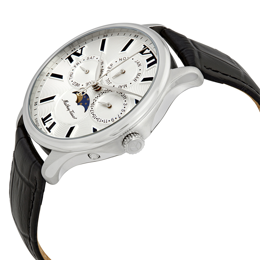 mathey tissot edmond moon phase silver dial men's watch h1886rai mathey tissot edmond moon phase silver dial men's watch h1886rai
