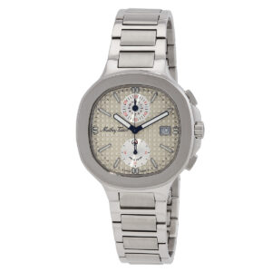 Home mathey tissot evasion chronograph quartz silver dial men's watch h152chas
