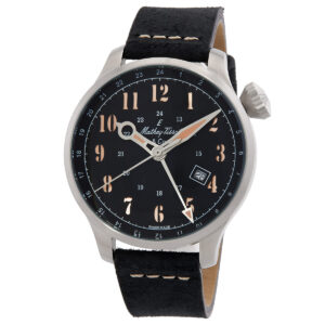 Home mathey tissot gmt 293 automatic black dial men's watch h123abu