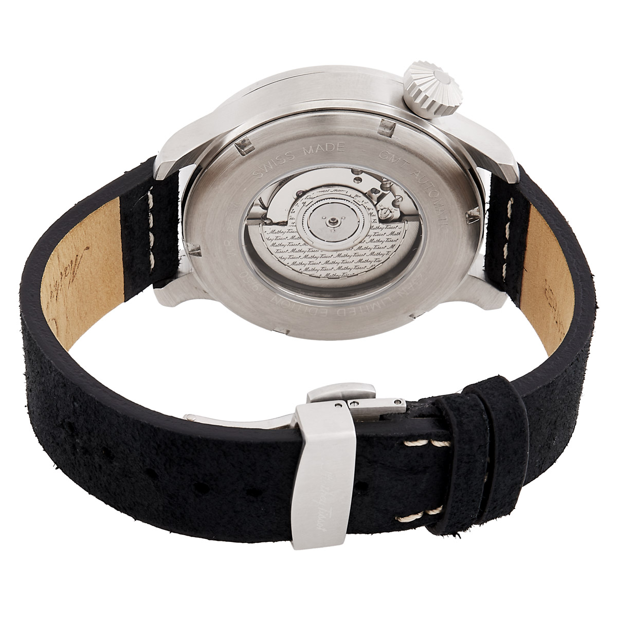 mathey tissot gmt 293 automatic black dial men's watch h123abu mathey tissot gmt 293 automatic black dial men's watch h123abu