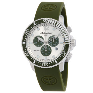 Home mathey tissot lagoon chronograph silver tone dial men's watch h123chlgv