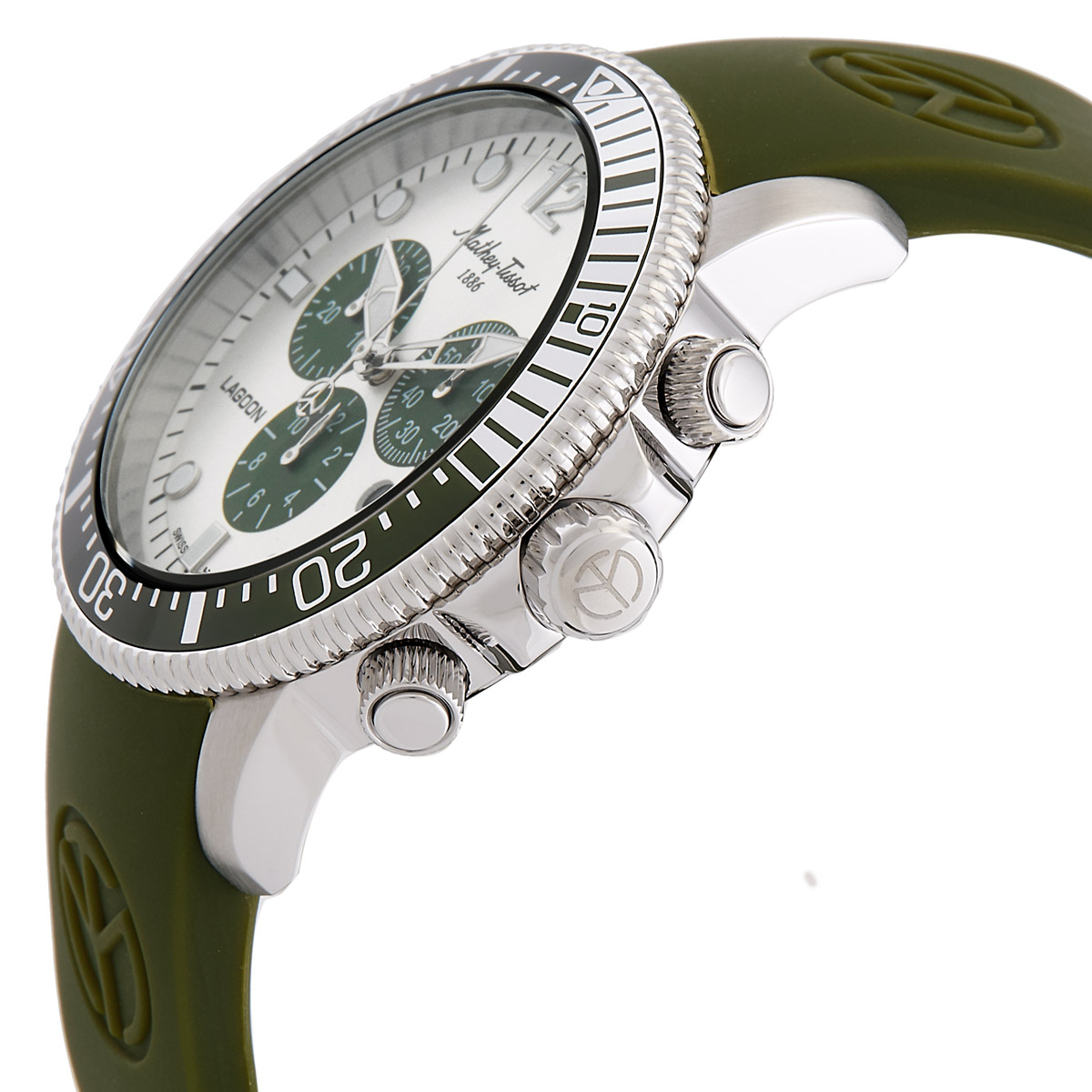 mathey tissot lagoon chronograph silver tone dial men's watch h123chlgv mathey tissot lagoon chronograph silver tone dial men's watch h123chlgv