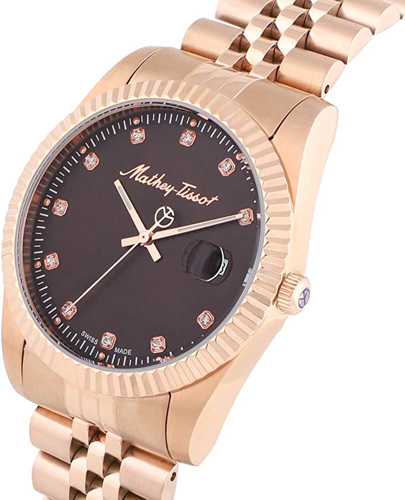 mathey tissot mathey ii quartz brown dial 40 mm watch h710prm mathey tissot mathey ii quartz brown dial 40 mm watch h710prm