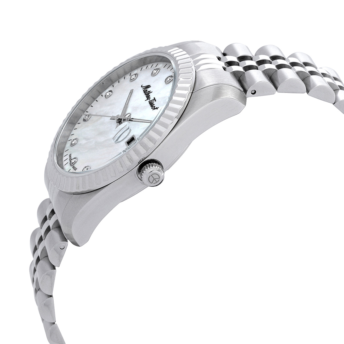 mathey tissot mathey ii quartz crystal mother of pearl dial men's watch h710ai mathey tissot mathey ii quartz crystal mother of pearl dial men's watch h710ai