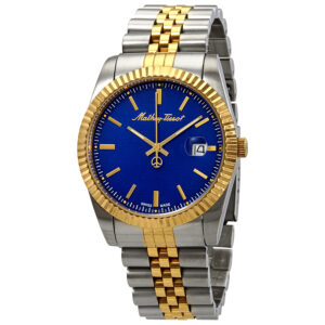 Витрина mathey tissot mathey iii quartz blue dial men's watch h810bbu
