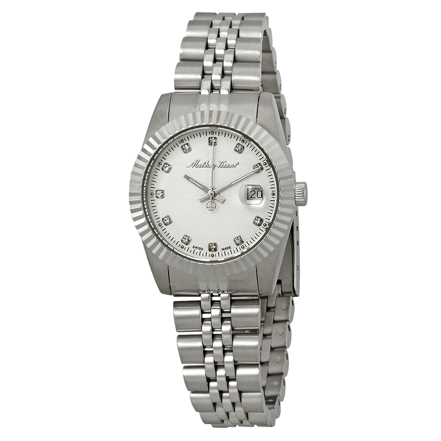 mathey tissot mathey iii quartz crystal silver dial ladies watch d810ai mathey tissot mathey iii quartz crystal silver dial ladies watch d810ai