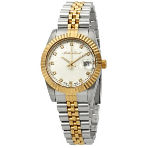 Home mathey tissot mathey iii quartz crystal silver dial ladies watch d810bi
