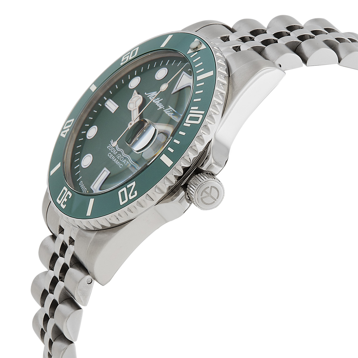 mathey tissot mathy ceramic quartz green dial men's watch h901crav mathey tissot mathy ceramic quartz green dial men's watch h901crav