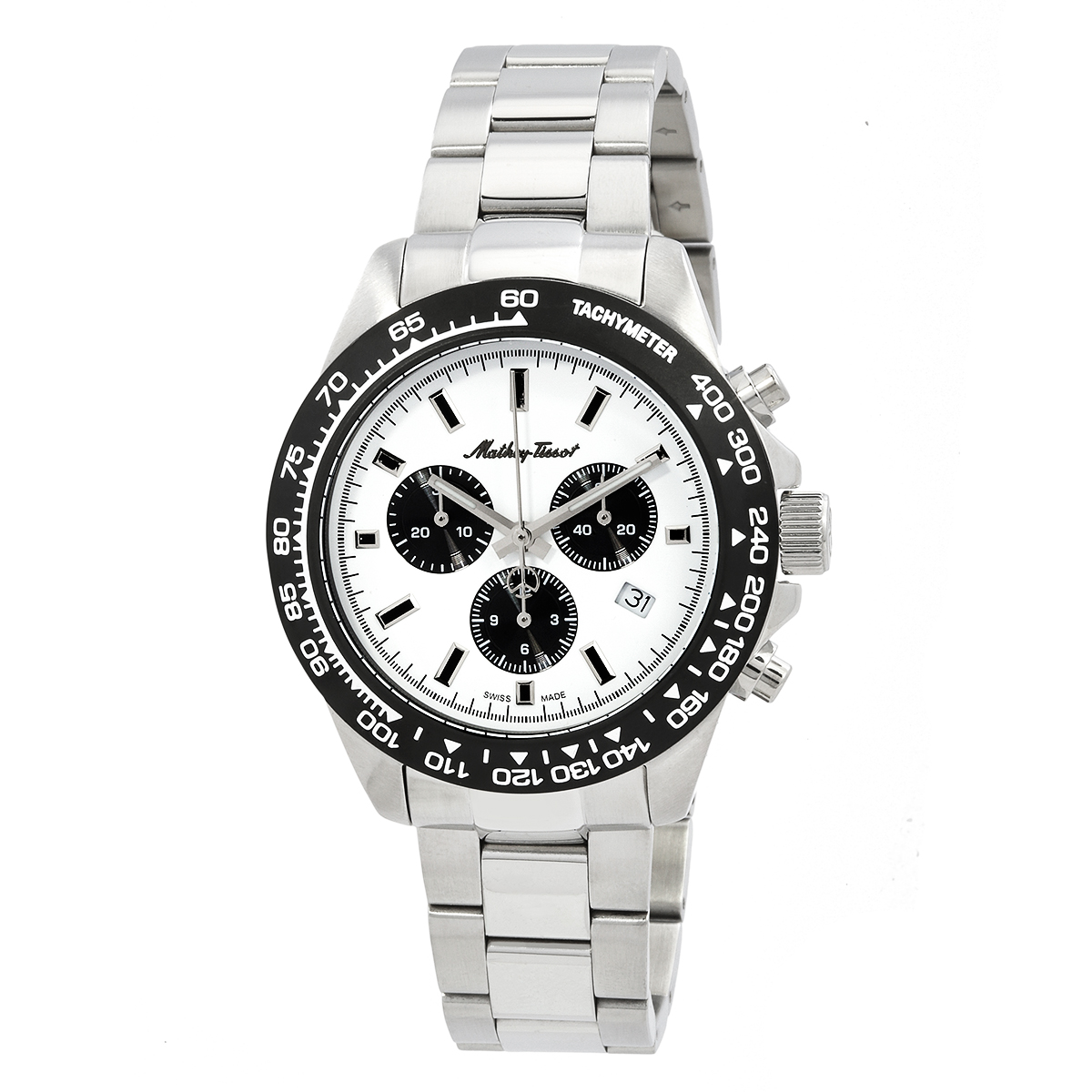 mathey tissot mathy chrono chronograph quartz white dial men's watch h9010chai mathey tissot mathy chrono chronograph quartz white dial men's watch h9010chai