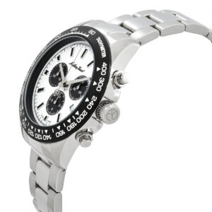mathey tissot mathy chrono chronograph quartz white dial men's watch h9010chai