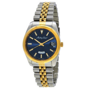 Home mathey tissot mathy day date quartz blue dial ladies watch d510bbu