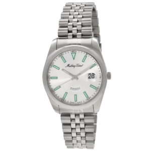 Витрина mathey tissot mathy day date quartz silver dial men's watch h510as
