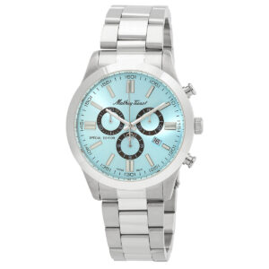 mathey tissot mathy i jumbo chrono chronograph quartz blue dial men's watch h455chsk