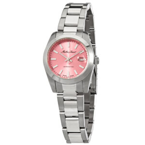 mathey tissot mathy i le quartz pink dial ladies watch d451pk