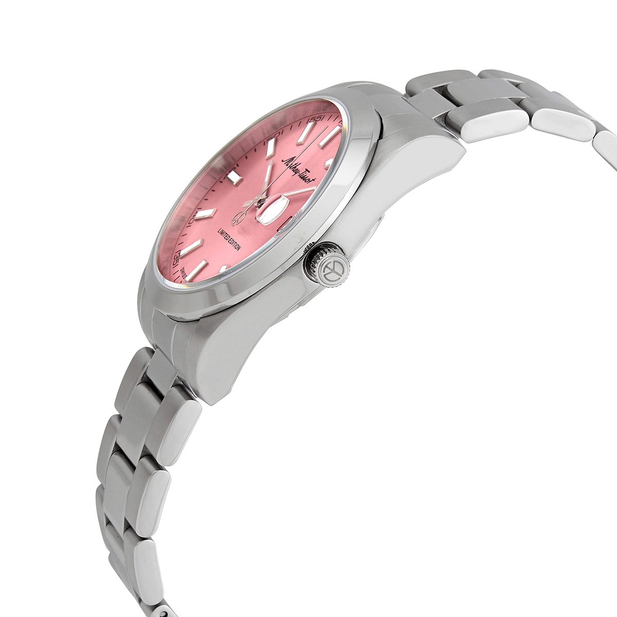mathey tissot mathy i le quartz pink dial men's watch h451pk mathey tissot mathy i le quartz pink dial men's watch h451pk
