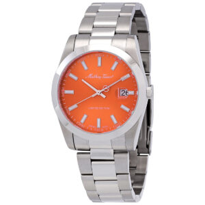 Home mathey tissot mathy i quartz orange dial men's watch h451or