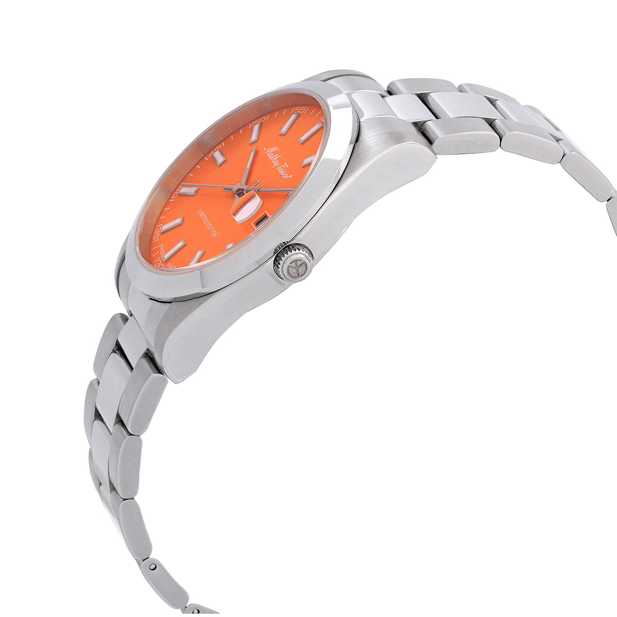 mathey tissot mathy i quartz orange dial men's watch h451or mathey tissot mathy i quartz orange dial men's watch h451or