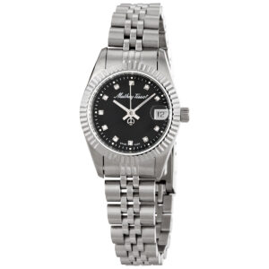 mathey tissot mathy ii quartz black dial ladies watch d710an