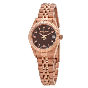 Home mathey tissot mathy ii quartz brown dial ladies watch d710prm
