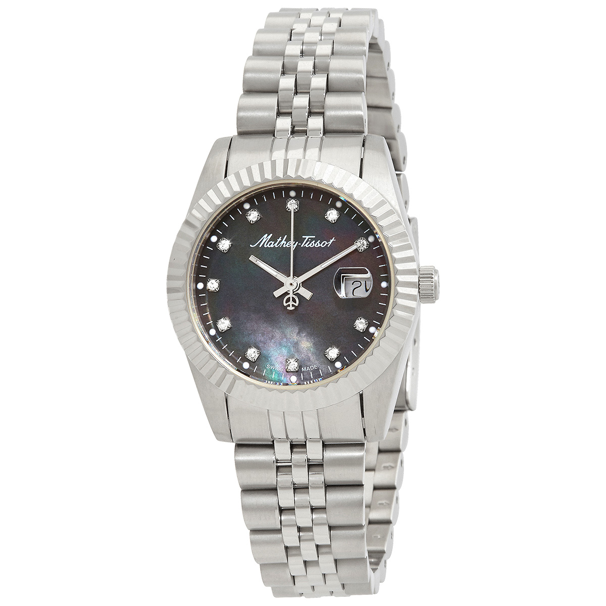 mathey tissot mathy iii mop quartz black dial ladies watch d910an mathey tissot mathy iii mop quartz black dial ladies watch d910an