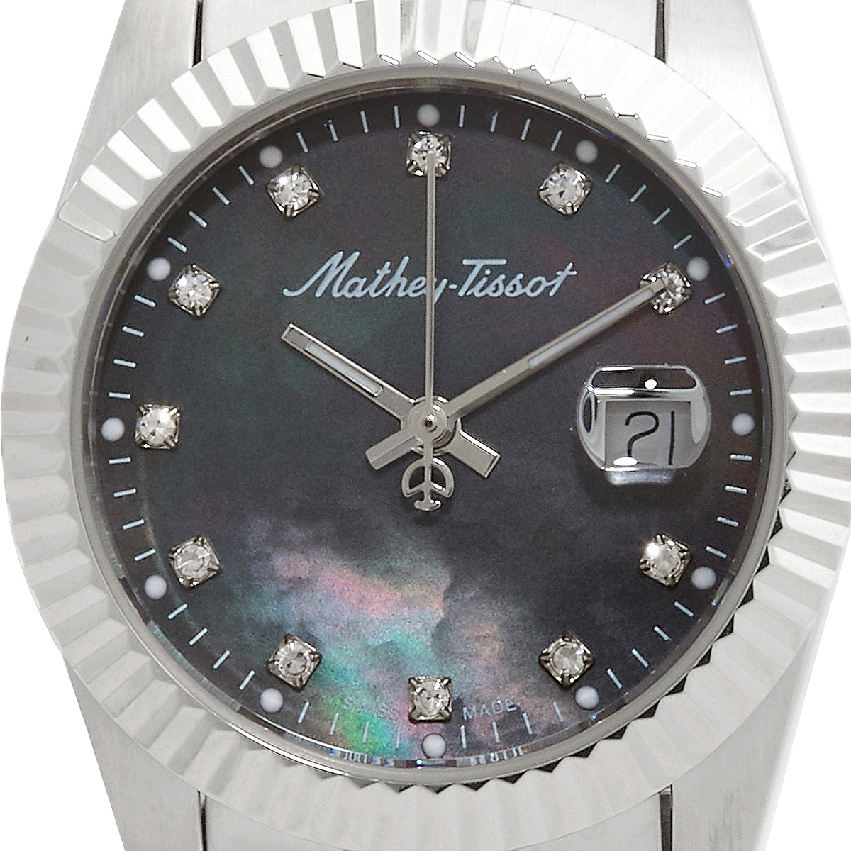 mathey tissot mathy iii mop quartz black dial ladies watch d910an mathey tissot mathy iii mop quartz black dial ladies watch d910an