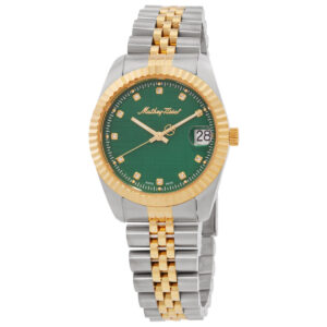 mathey tissot mathy iii quartz green dial ladies watch d807bv
