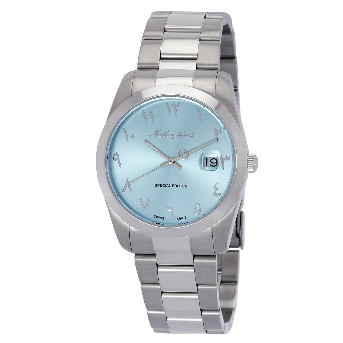 mathey tissot mathy orient quartz blue arabic dial men's watch h450apsk mathey tissot mathy orient quartz blue arabic dial men's watch h450apsk