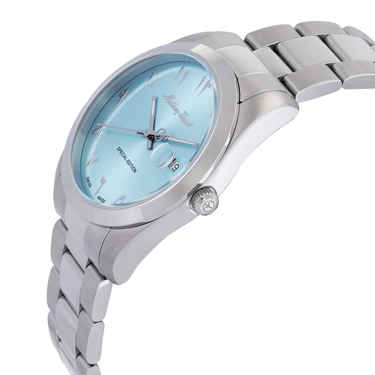 mathey tissot mathy orient quartz blue arabic dial men's watch h450apsk mathey tissot mathy orient quartz blue arabic dial men's watch h450apsk