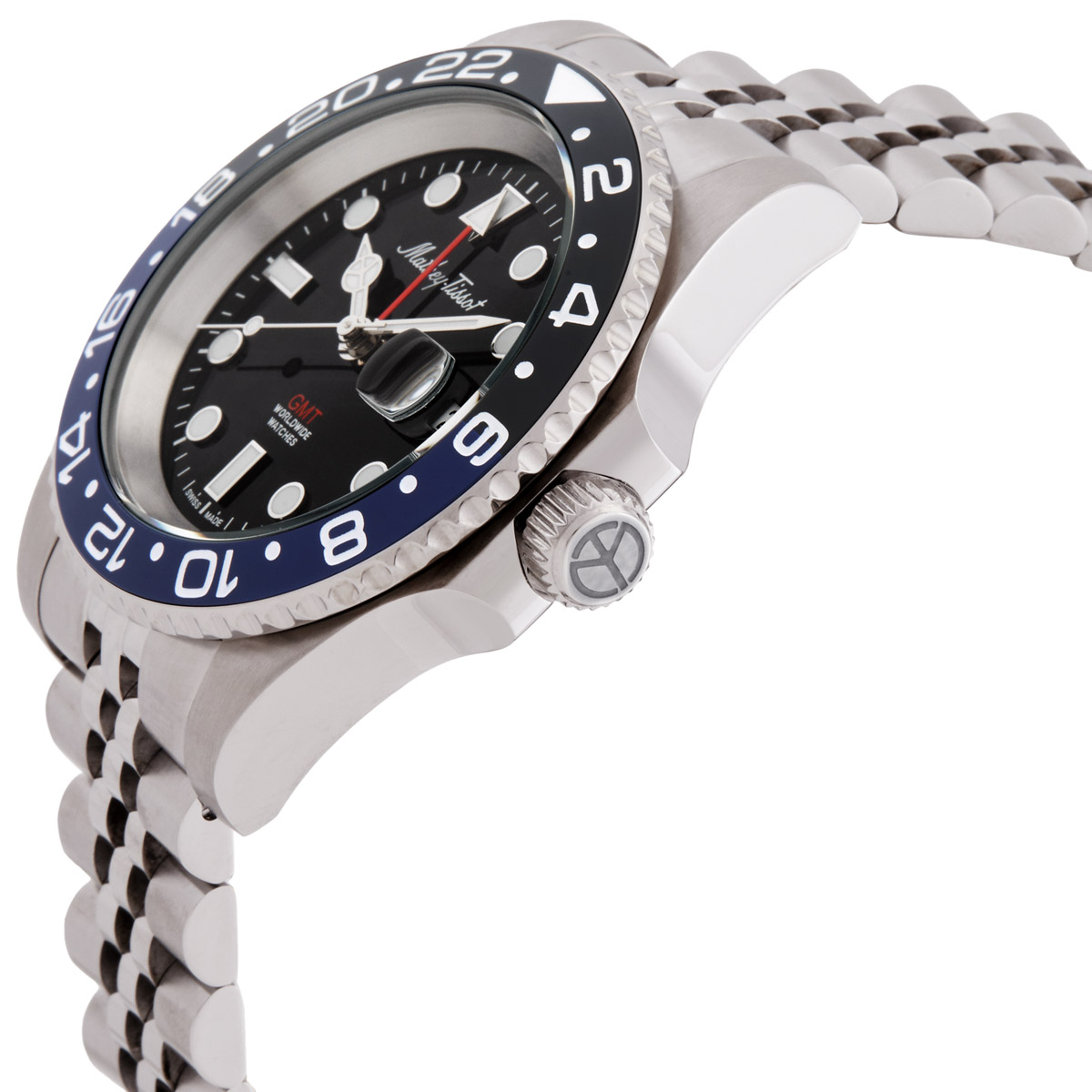 mathey tissot mathy vintage gmt black dial batman bezel men's watch h903anb mathey tissot mathy vintage gmt black dial batman bezel men's watch h903anb