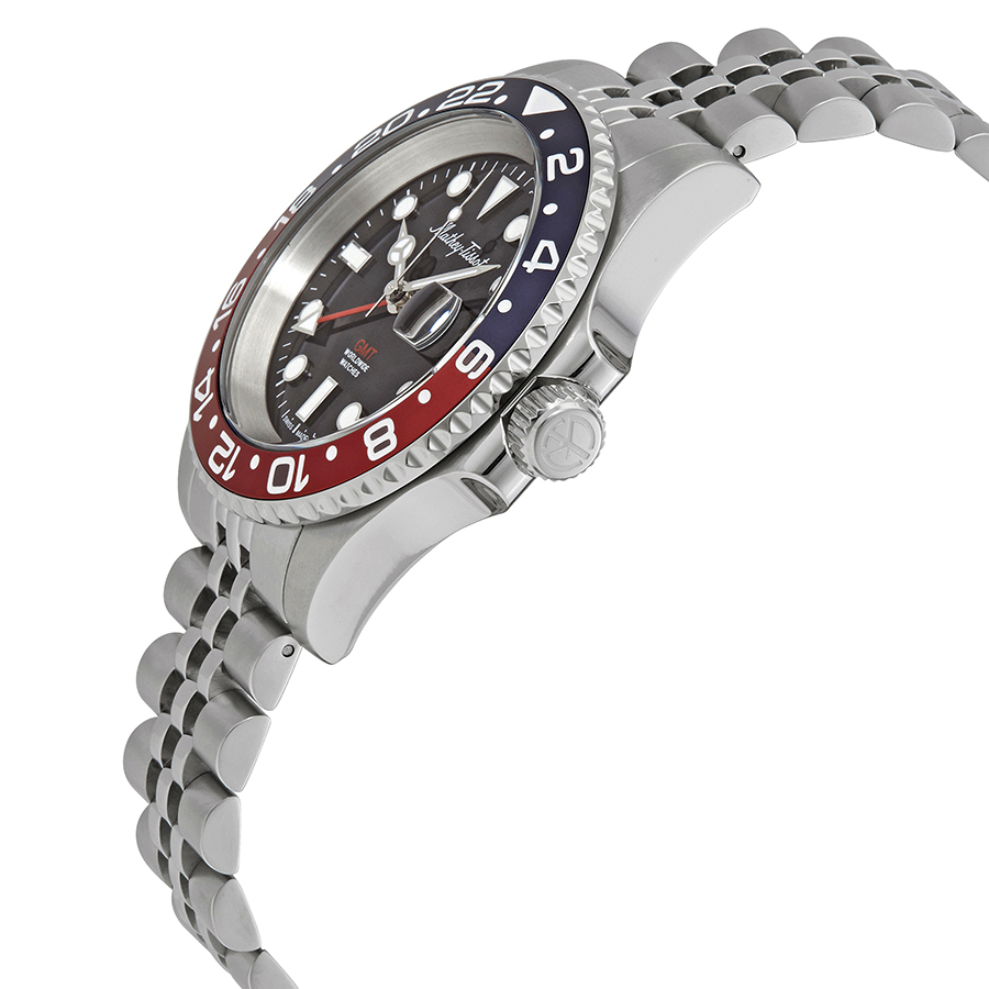 mathey tissot mathy vintage gmt black dial pepsi bezel men's watch h903ar mathey tissot mathy vintage gmt black dial pepsi bezel men's watch h903ar