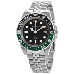 Витрина mathey tissot mathy vintage gmt quartz black dial sprite bezel men's watch h903anv